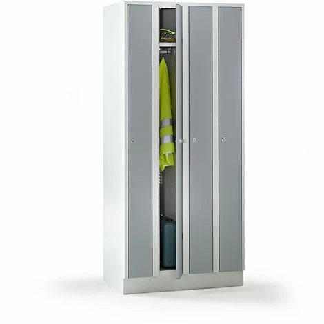 Wolf Raumspar-Schrank - 4 Abteile, Schrankbreite 800 Mm, Silbergrau RAL 7001 3 Wolf Raumspar-Schrank - 4 Abteile, Schrankbreite 800 Mm, Silbergrau RAL 7001 – Bild 3