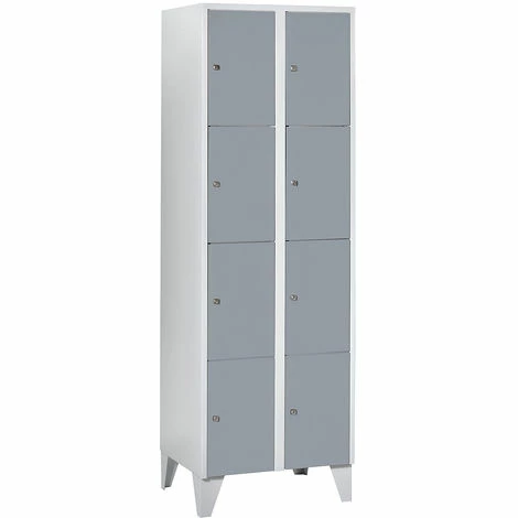 Wolf Stahlspind - Mit Stollenfüßen, 8 Abteile, 300 Mm, Lichtgrau / Silbergrau 4 Wolf Stahlspind - Mit Stollenfüßen, 8 Abteile, 300 Mm, Lichtgrau / Silbergrau – Bild 4