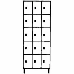 Wolf Stahlspind - Mit Stollenfüßen, 15 Fächer, 300 Mm, Lichtgrau / Silbergrau -WOLF Geschäft 15623299 3