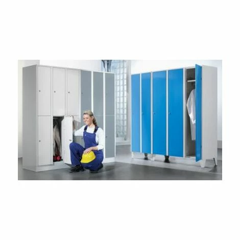 Wolf Schließfachschrank Mit Sockel - HxBxT 1800 X 1200 X 500 Mm, 3 Fächer, 2 Wolf Schließfachschrank Mit Sockel - HxBxT 1800 X 1200 X 500 Mm, 3 Fächer, – Bild 2