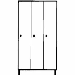 Wolf Schließfachschrank Mit Sockel - HxBxT 1800 X 900 X 500 Mm, 3 Fächer, 6 Wolf Schließfachschrank Mit Sockel - HxBxT 1800 X 900 X 500 Mm, 3 Fächer, -WOLF Geschäft 15623305 3