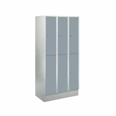 Wolf Schließfachschrank Mit Sockel - HxBxT 1800 X 900 X 500 Mm, 6 Fächer, 1 Wolf Schließfachschrank Mit Sockel - HxBxT 1800 X 900 X 500 Mm, 6 Fächer,