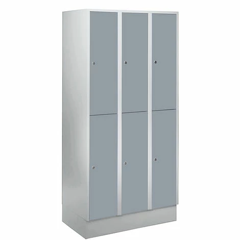 Wolf Schließfachschrank Mit Sockel - HxBxT 1800 X 900 X 500 Mm, 6 Fächer, 4 Wolf Schließfachschrank Mit Sockel - HxBxT 1800 X 900 X 500 Mm, 6 Fächer, – Bild 4
