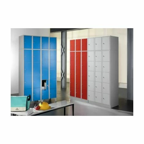 Wolf Aufsatzschrank - 2 Abteile, HxBxT 445 X 800 X 500 Mm, Silbergrau 2 Wolf Aufsatzschrank - 2 Abteile, HxBxT 445 X 800 X 500 Mm, Silbergrau – Bild 2