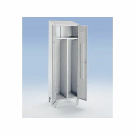 Wolf Stahlspind - 2 Hohe Abteile - Vollwand-Türen, Lichtblau, Abteilbreite 1200 2 Wolf Stahlspind - 2 Hohe Abteile - Vollwand-Türen, Lichtblau, Abteilbreite 1200 – Bild 2