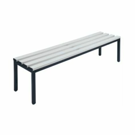 Wolf Garderobenbank Ohne Lehne - PVC-Leisten, Grau - Länge 1500 Mm Bank Bank Aus 1 Wolf Garderobenbank Ohne Lehne - PVC-Leisten, Grau - Länge 1500 Mm Bank Bank Aus