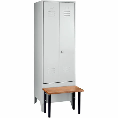 Wolf Kleiderspind Mit Vorgebauter Bank - Vollwand-Türen, Abteilbreite 600 Mm, 1 5 Wolf Kleiderspind Mit Vorgebauter Bank - Vollwand-Türen, Abteilbreite 600 Mm, 1 – Bild 5