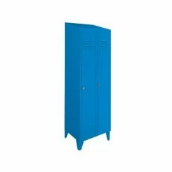 Wolf Stahlschrank Mit Schrägdach, Abteile Schrankhoch - Gesamtbreite 600 Mm, 2