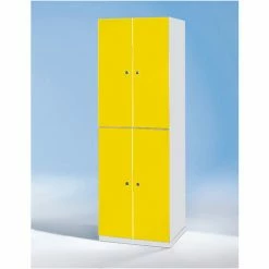 Wolf Garderobenschrank - 4 Fächer, 1800 X 600 X 500 Mm - Türen Feuerrot -WOLF Geschäft 15629909 3