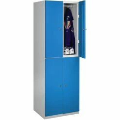 Wolf Garderobenschrank - 4 Fächer, 1800 X 600 X 500 Mm - Türen Feuerrot -WOLF Geschäft 15629909 5