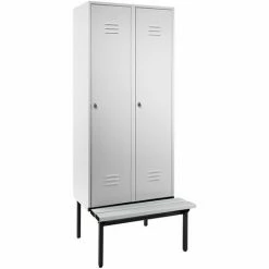 Wolf Kleiderspind Mit Untergebauter Bank - Vollwand-Türen, Abteilbreite 400 Mm, -WOLF Geschäft 15630262 3