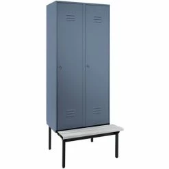 Wolf Kleiderspind Mit Untergebauter Bank - Vollwand-Türen, Abteilbreite 400 Mm, -WOLF Geschäft 15630262 4