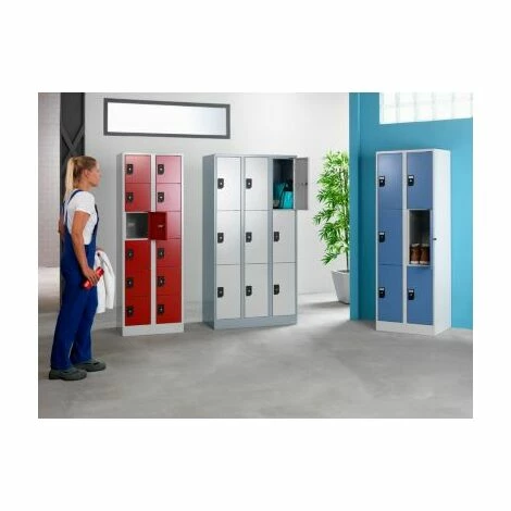 Wolf – Garderobenschrank, Fachhöhe 540 Mm - 1 Abteil à 300 Mm Breite - 2 Wolf – Garderobenschrank, Fachhöhe 540 Mm - 1 Abteil à 300 Mm Breite - – Bild 2