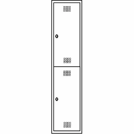 Wolf Stahlspind, Zerlegt - 2 Abteile, Höhe 840 Mm, Breite 400 Mm, 1 3 Wolf Stahlspind, Zerlegt - 2 Abteile, Höhe 840 Mm, Breite 400 Mm, 1 – Bild 3