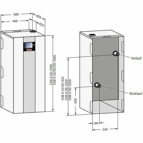 WOLF COB-2-29 Ölbrennwertkessel Paket Mit Bedienmodul BM-2 Für Mischerkreis - 8908793W08 2 WOLF COB-2-29 Ölbrennwertkessel Paket Mit Bedienmodul BM-2 Für Mischerkreis - 8908793W08 – Bild 2