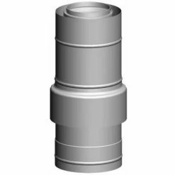 WOLF Zuluftstutzen Für LAS An Fassade - Edelstahl - DN 80/125 - Länge 1000 Mm - 2651663