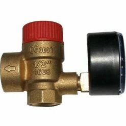 WOLF Sicherheitsventil 3,0 Bar Mit Manometer