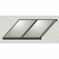 WOLF Aufdach-Montage-Set AluPlus 2 Kollektor TopSon F3/CFK-1 (Hochformat)