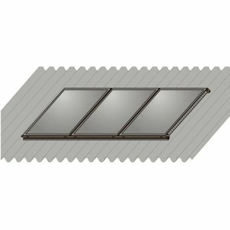 WOLF Aufdach-Montage-Set AluPlus 3 Kollektor TopSon F3/CFK-1 (Hochformat) 1 WOLF Aufdach-Montage-Set AluPlus 3 Kollektor TopSon F3/CFK-1 (Hochformat)