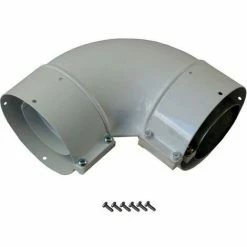 WOLF Abgasrohrbogen DN63/96 90Gr Weiß Anschluss F. Heizthermen, 2600403