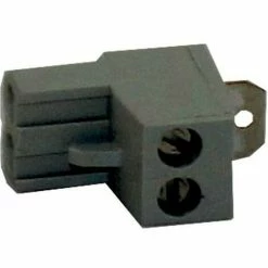 WOLF Gegenstecker Grau 2-polig Mit Brücke, Für KM-Modul, 2744615
