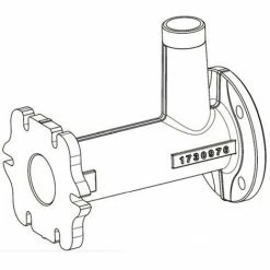 WOLF Anschlussrohr DN 80 400-620 Für MGK-2, PG44, 173097699