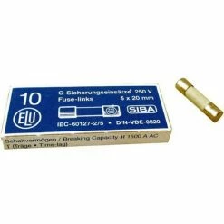 WOLF ET Sicherung Fein 1,6A Träge 250V 5x20mm
