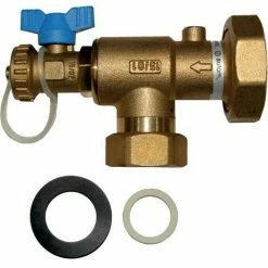 WOLF Winkelstück Mit KFE-Hahn Messing, M. Dichtung, 2009015