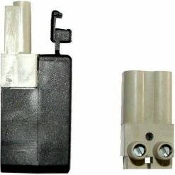 WOLF Stecker/Buchsen-Teil 2-polig Grau, 2794016