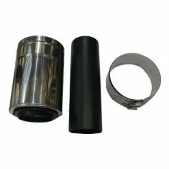 WOLF Mündungsstück D= 125/80, Edelstahl/PP 290mm, 2651799