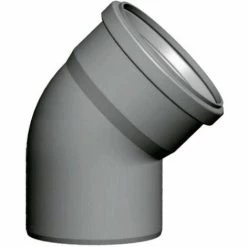 WOLF Abgasrohrbogen DN60 45Gr Aus Polypropylen