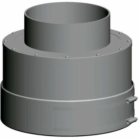 WOLF Mündungsabschluss DN 200/300, Edelstahl/PP 250mm, 2651394 1 WOLF Mündungsabschluss DN 200/300, Edelstahl/PP 250mm, 2651394