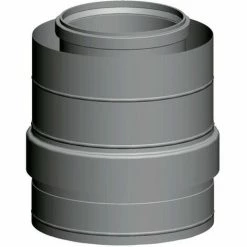 WOLF Zuluftstutzen DN 200/300, Edelstahl/PP 250mm, 2651396