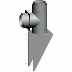 WOLF Außenwandkonsole DN 250/350, Edelstahl/PP, 2651417