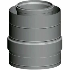 WOLF Zuluftstutzen DN 250/350, Edelstahl/PP 250mm, 2651420