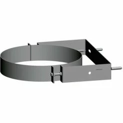 WOLF Wandhalterung DN 400, Verstellbar, Edelstahl, 2651448