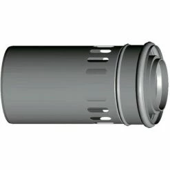 WOLF Luft-Abgasrohr Länge 250mm, Weiß DN 125/80, 2651473