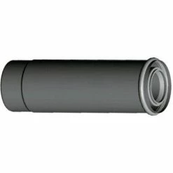 WOLF Schiebemuffe (Trennvorrichtung) Für Luft-/Abgasrohr D= 60/100, Weiß