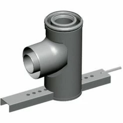 WOLF Stützbogen 87Grad DN 60/100, Konzentrisch, 2651740