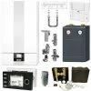 WOLF CGB-2 24 KW Gasbrennwert-Heizungspaket Mit Bedienmodul BM-2 In Schwarz Und Verrohrungsgruppe Mischkreis