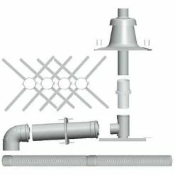 WOLF Paket C93x Für Abgasleitung Flexibel In Schacht - DN 80/125 - In Kunststoff