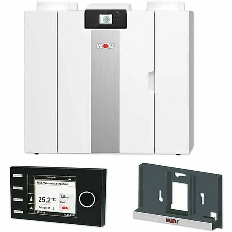 WOLF Paket CWL-2-325 Inkl. Bedienmodul BM-2 Und Wandsockel - Mit Wärmerückgewinnung - 4/0 L 1 WOLF Paket CWL-2-325 Inkl. Bedienmodul BM-2 Und Wandsockel - Mit Wärmerückgewinnung - 4/0 L