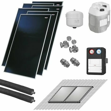 WOLF Solaranlage mit 6 Stk. CFK-1 Kollektoren, SM1-2 Regelung und Zubehör zur solaren Nachrüstung - 7700778W13 WOLF Solaranlage Mit 6 Stk. CFK-1 Kollektoren, SM1-2 Regelung Und Zubehör Zur Solaren Nachrüstung - 7700778W13 -WOLF Geschäft 43314086 1