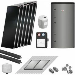 WOLF Solaranlage Mit 6 Stk. TopSon F3-1 Kollektoren, SM2-2 Regelung Und Pufferspeicher BSH-1000 - 7700965W35