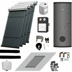 WOLF Solaranlage Mit 4 Stk. CRK Kollektoren, SM2-2 Regelung Und Solarspeicher SEM-1-500 - 2484854F50