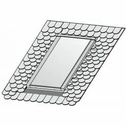 WOLF Indach-Montage-Set - Schiefer / Biber-Ziegel - Für 1 Kollektor TopSon F3-1 / CFK-1 - 2485123