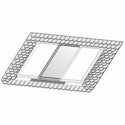 WOLF Indach-Montage-Set - Schiefer / Biber-Ziegel - Zur Erweiterung Um 1 Kollektor TopSon F3-1 / CFK-1 - 2485125