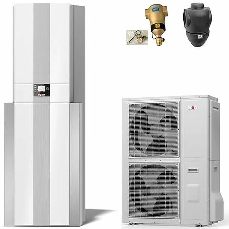 WOLF Wärmepumpencenter-Paket CHC-Split 10/300-50S Inklusive BWL-1S-10/400V, Warmwasserspeicher, Trennpufferspeicher, Bedienmodul + Zubehör - 9146679W01 1 WOLF Wärmepumpencenter-Paket CHC-Split 10/300-50S Inklusive BWL-1S-10/400V, Warmwasserspeicher, Trennpufferspeicher, Bedienmodul + Zubehör - 9146679W01