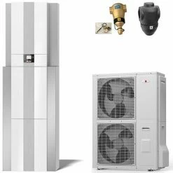 WOLF Wärmepumpencenter-Paket CHC-Split 16/200-35 Inklusive BWL-1S-16/400V, Warmwasserspeicher, Reihenpufferspeicher, Bedienmodul + Zubehör - 9146666W01