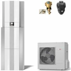 WOLF Wärmepumpencenter-Paket CHC-Split 05/200-35 Inklusive BWL-1S-05/230V, Warmwasserspeicher, Reihenpufferspeicher, Bedienmodul + Zubehör - 9146662W01